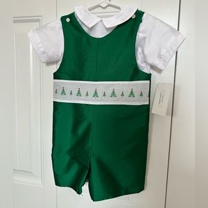 Susanne Lively Green Taffeta Boys Christmas Tree Set